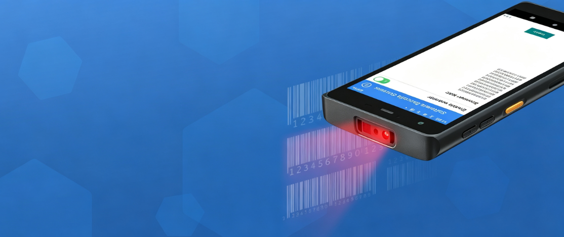 Escáner de código de barras para la captura rápida de datos de Android