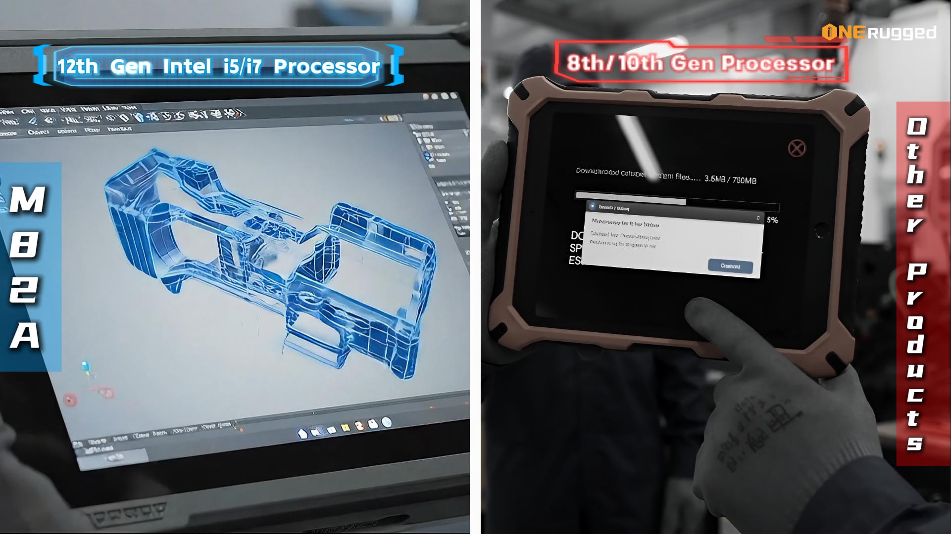 M82A is one of the first 8-inch rugged tablets to feature Intel®Núcleo de 12ª generación™Procesadores
