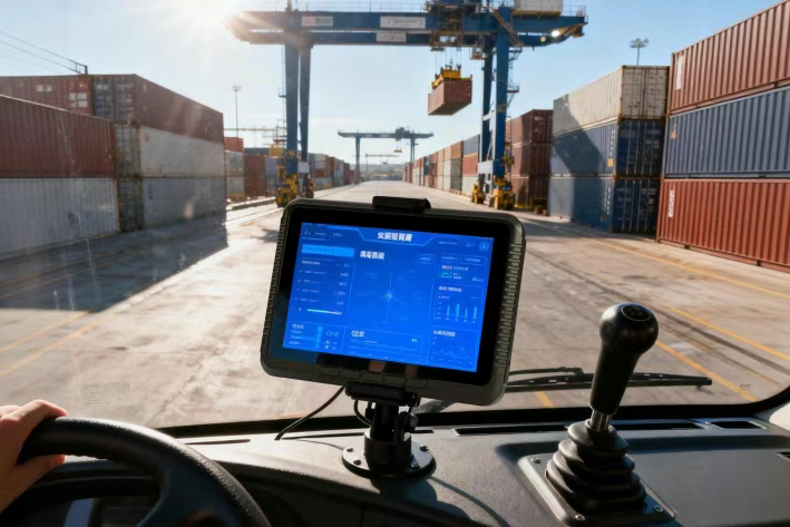 Thanks to its 1000-nit pantalla de alto brilloLos números de los contenedores, las ubicaciones y las instrucciones de elevación permanecen claramente visibles incluso bajo la luz solar intensa. Thanks to its 1000-nit pantalla de alto brilloLos números de los contenedores, las ubicaciones y las instrucciones de elevación permanecen claramente visibles incluso bajo la luz solar intensa.