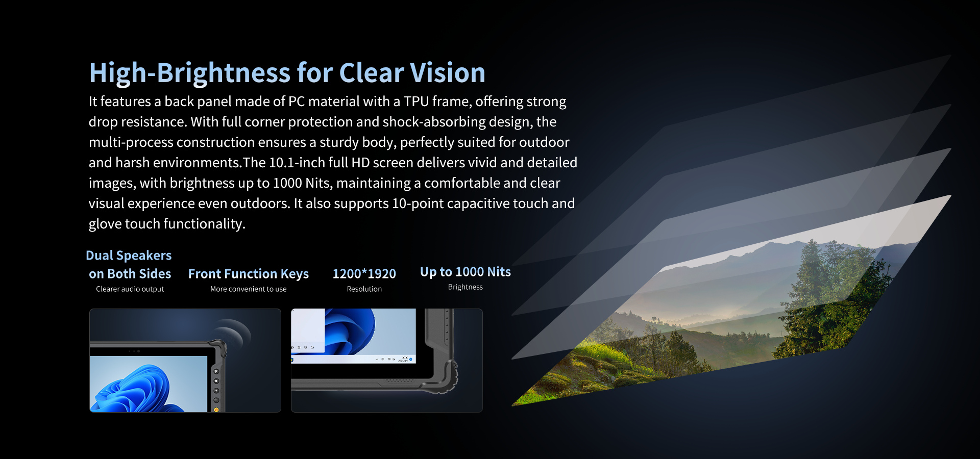 High-Brightness for clear Vision