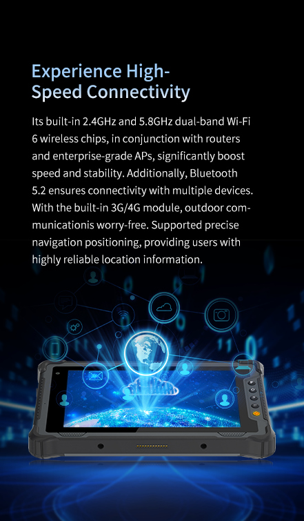 ts built-in 2.4GHz and 5.8GHz dual-band Wi-Fi 6 wireless chips
